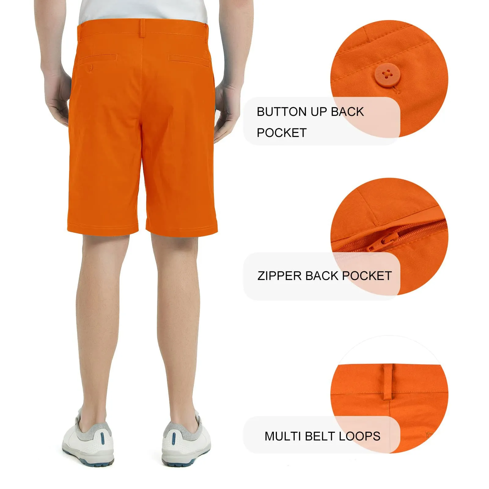 Lesmart Men's Ultimate 365 Quick Dry Golf Shorts