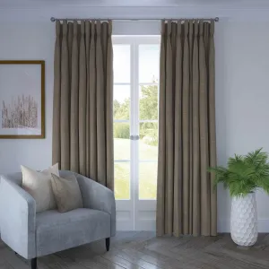 Linea Mocha Textured Curtains