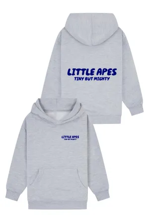 Little Apes Tiny But Mighty Hoodie - Sports Grey