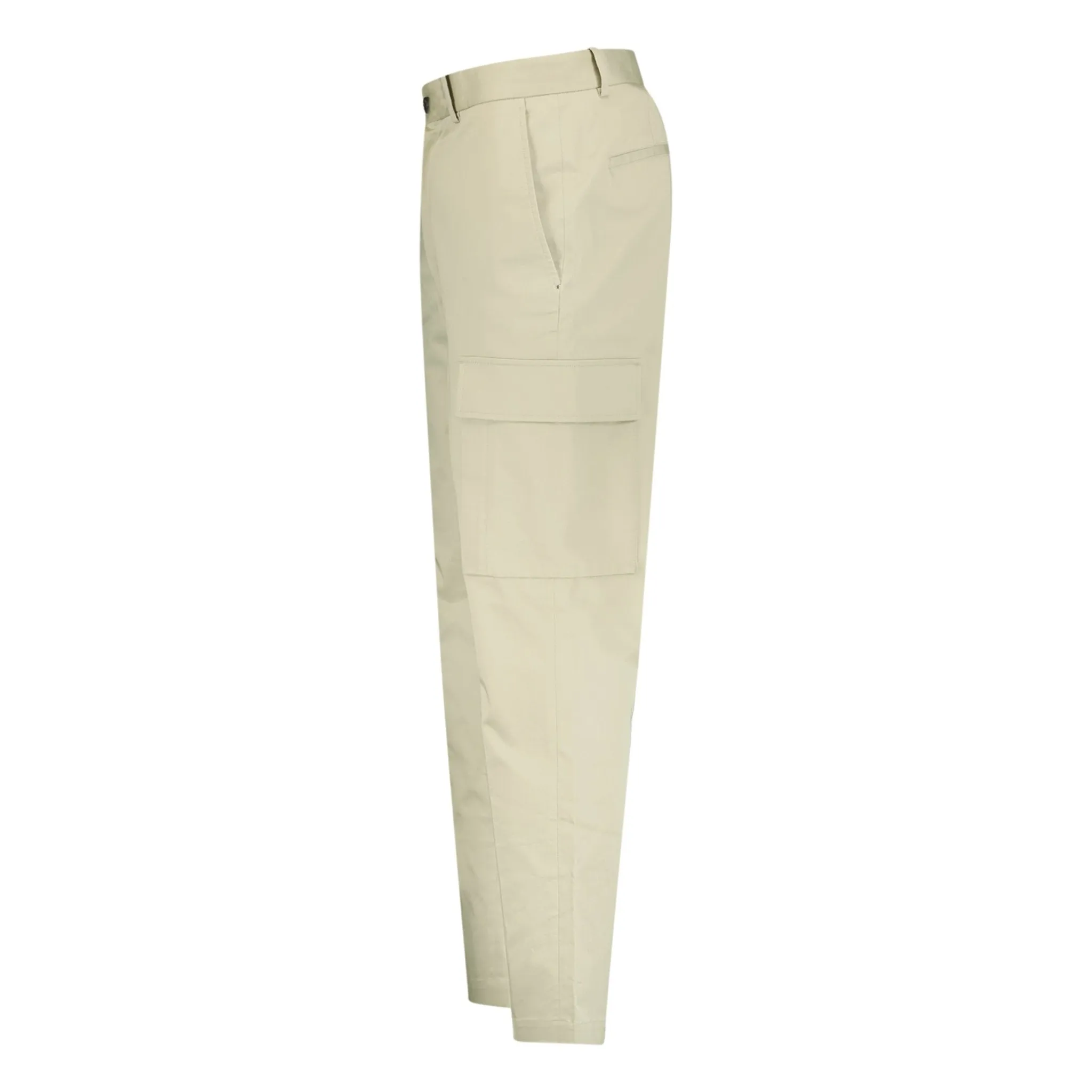 Logo Cargo Trousers Beige