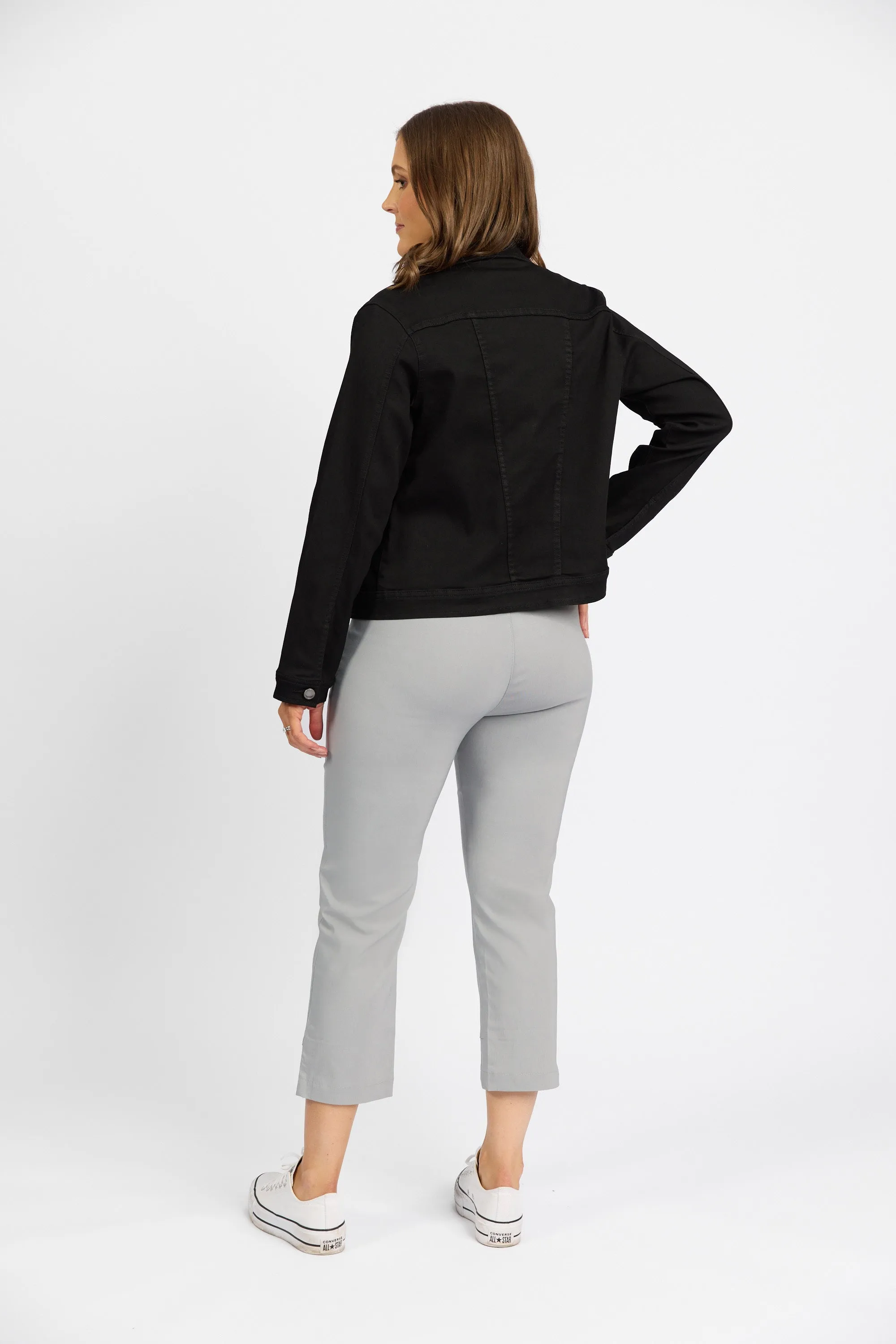 Macjays - Roam Crop Faille pant -  Silver - M6515