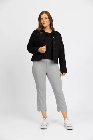 Macjays - Roam Crop Faille pant -  Silver - M6515