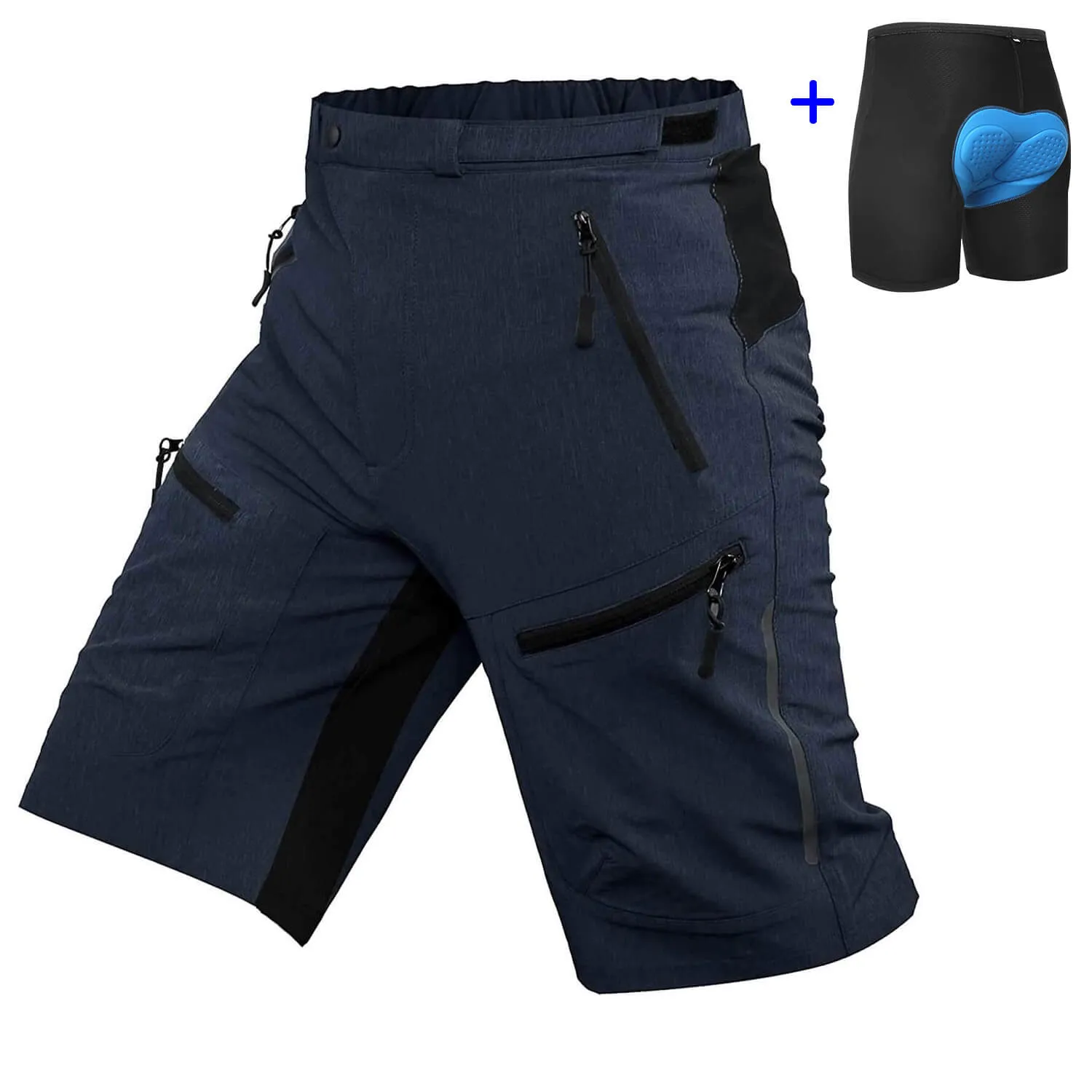 Men's Baggy Mountain Bike Shorts With Padding 02