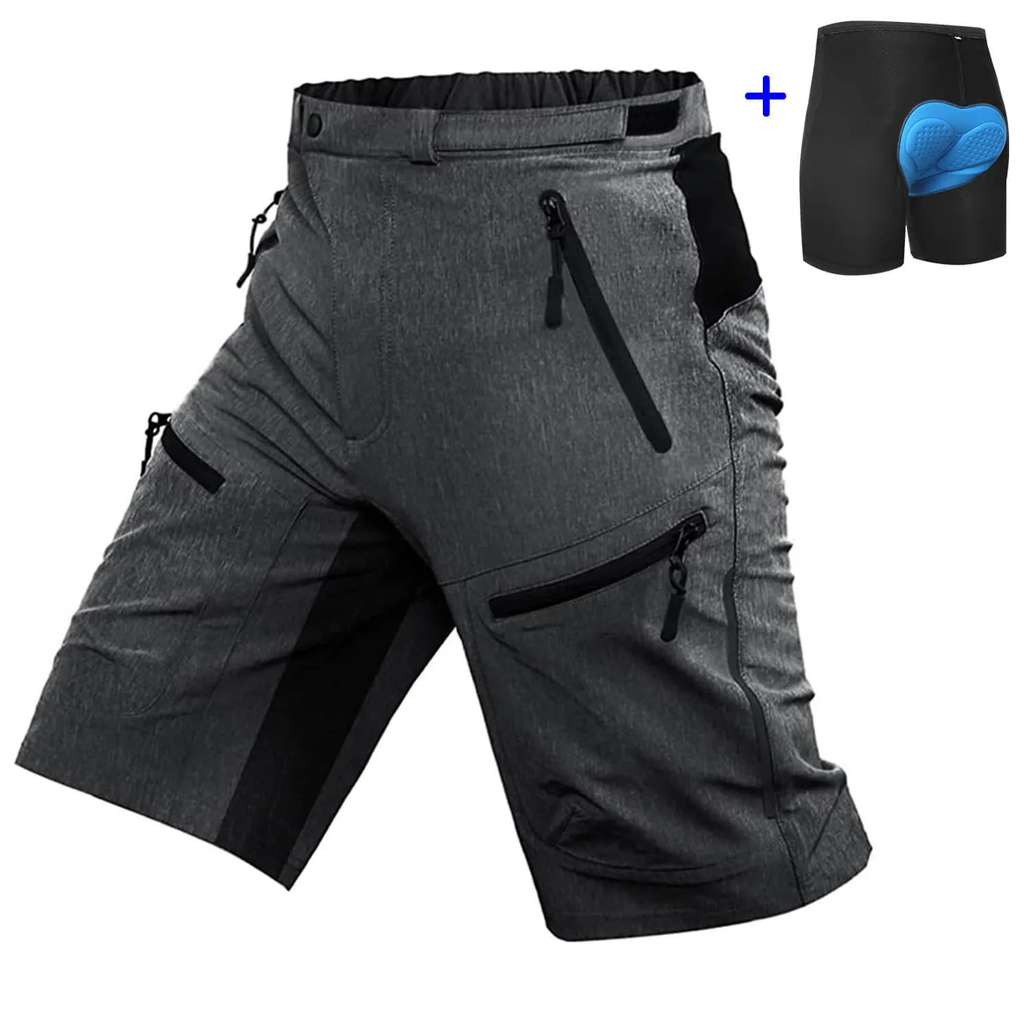 Men's Baggy Mountain Bike Shorts With Padding 02