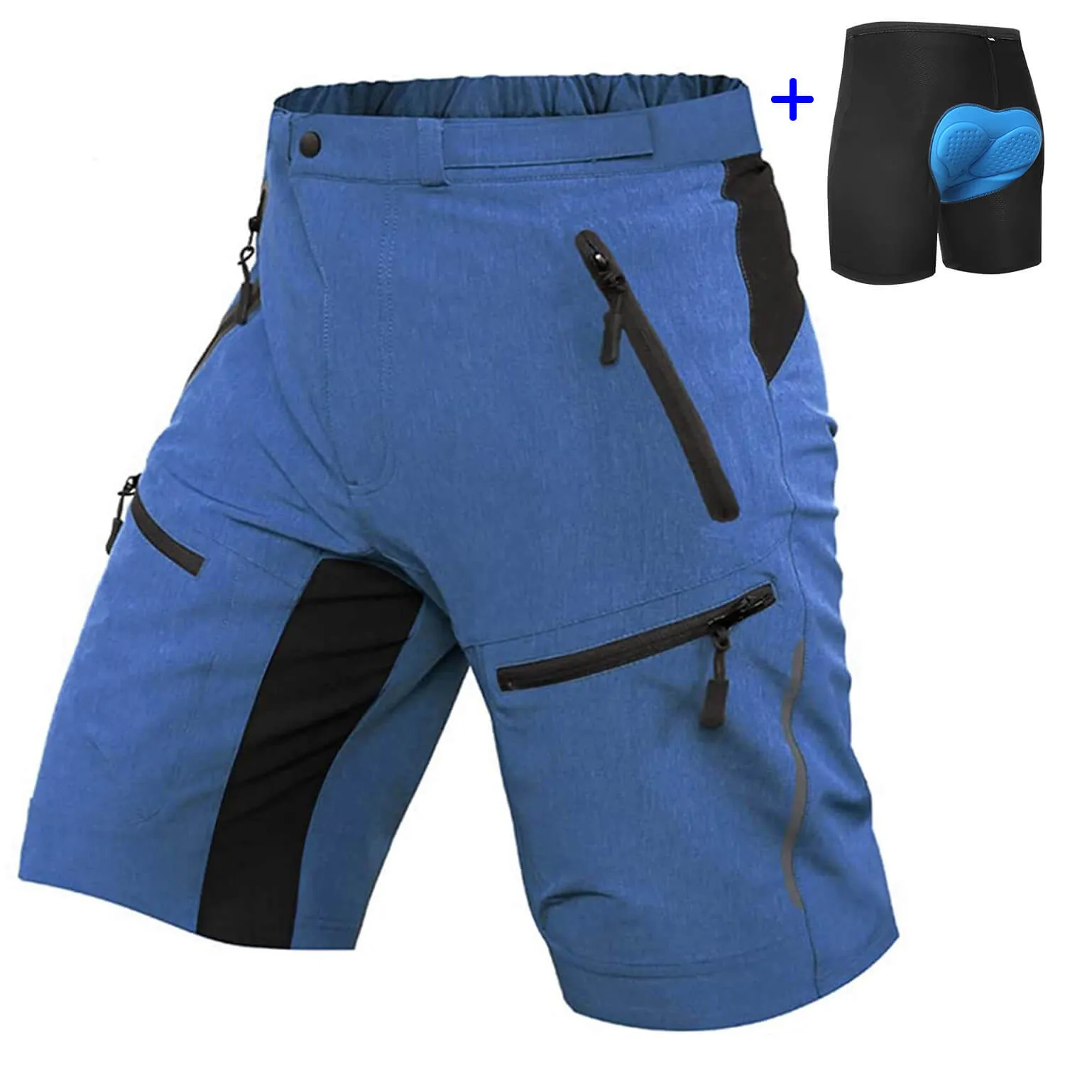 Men's Baggy Mountain Bike Shorts With Padding 02