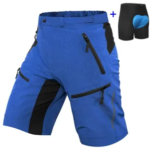 Men's Baggy Mountain Bike Shorts With Padding 02