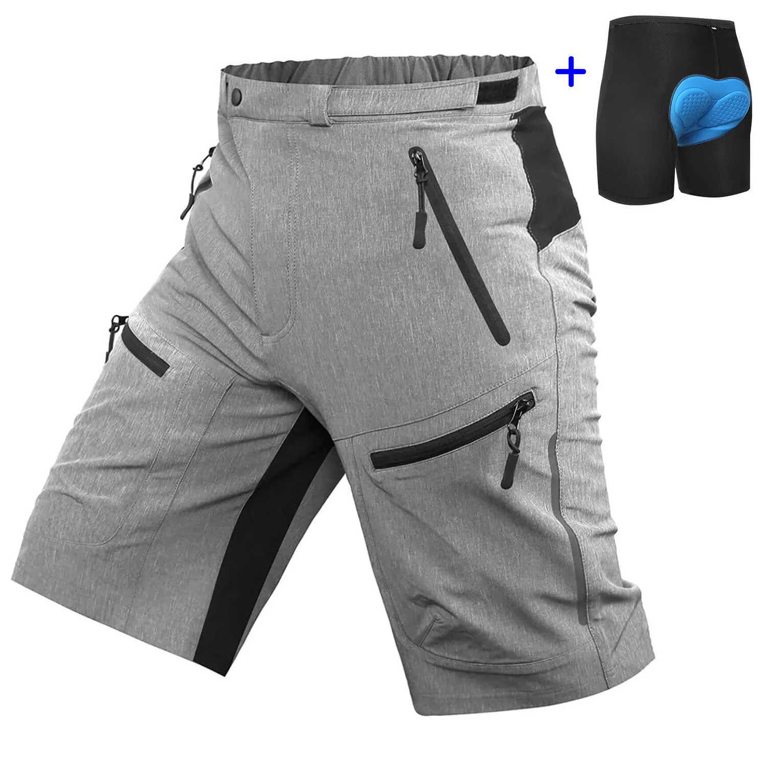 Men's Baggy Mountain Bike Shorts With Padding 02