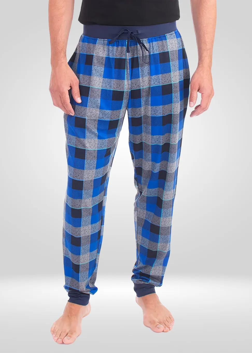 Mens Cobalt Pajama - Knit Jogger