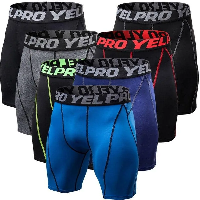 Men's Compression Fitness Shorts Quick Dry - Multiple Colors