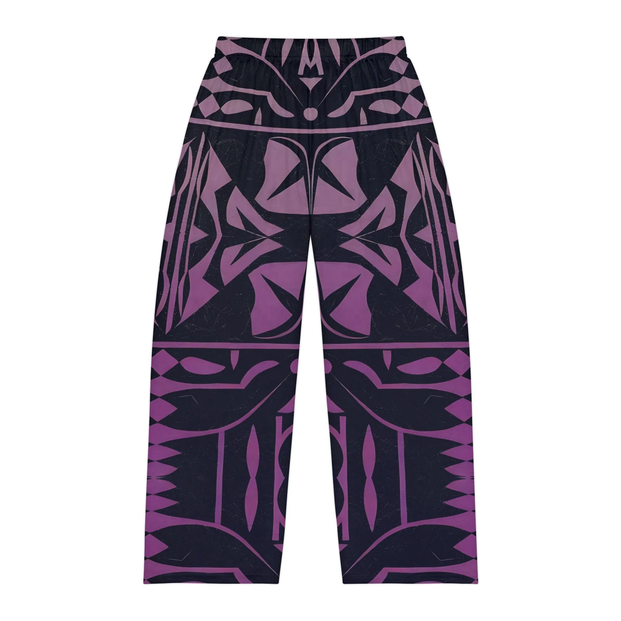 Men's Pajama Pants with Unique Geometric Design - Comfortable Loungewear for Relaxation and Sleep
