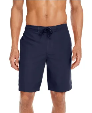 Men's Solid Quick-Dry 9" Board Shorts Elastic Waist