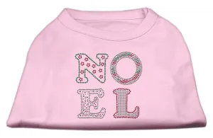Noel Rhinestone Dog Shirt Light Pink XL (16)