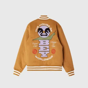Obey Time Varsity Jacket - Brown Sugar