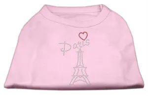 Paris Rhinestone Shirts Light Pink L (14)