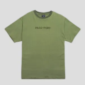 Pass~Port Official Contrast Organic Tee - Olive