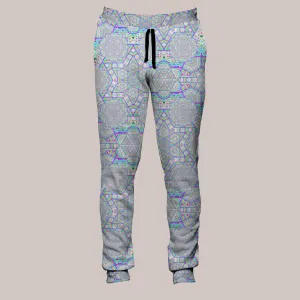 Psychedelic Joggers (UV/RGB, Eco-Friendly, Unisex, Fleece-Lined) | ENON