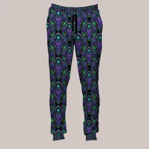 Psychedelic Joggers (UV/RGB, Eco-Friendly, Unisex, Fleece-Lined) | SPELLBINDER