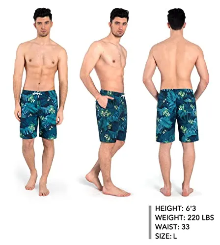 Quick Dry Board Shorts with Mesh Lining