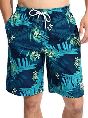 Quick Dry Board Shorts with Mesh Lining