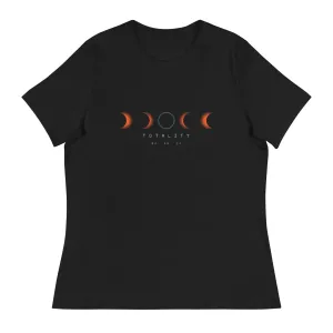 "TOTALITY" Solar Eclipse 2024 Women's Relaxed T-Shirt