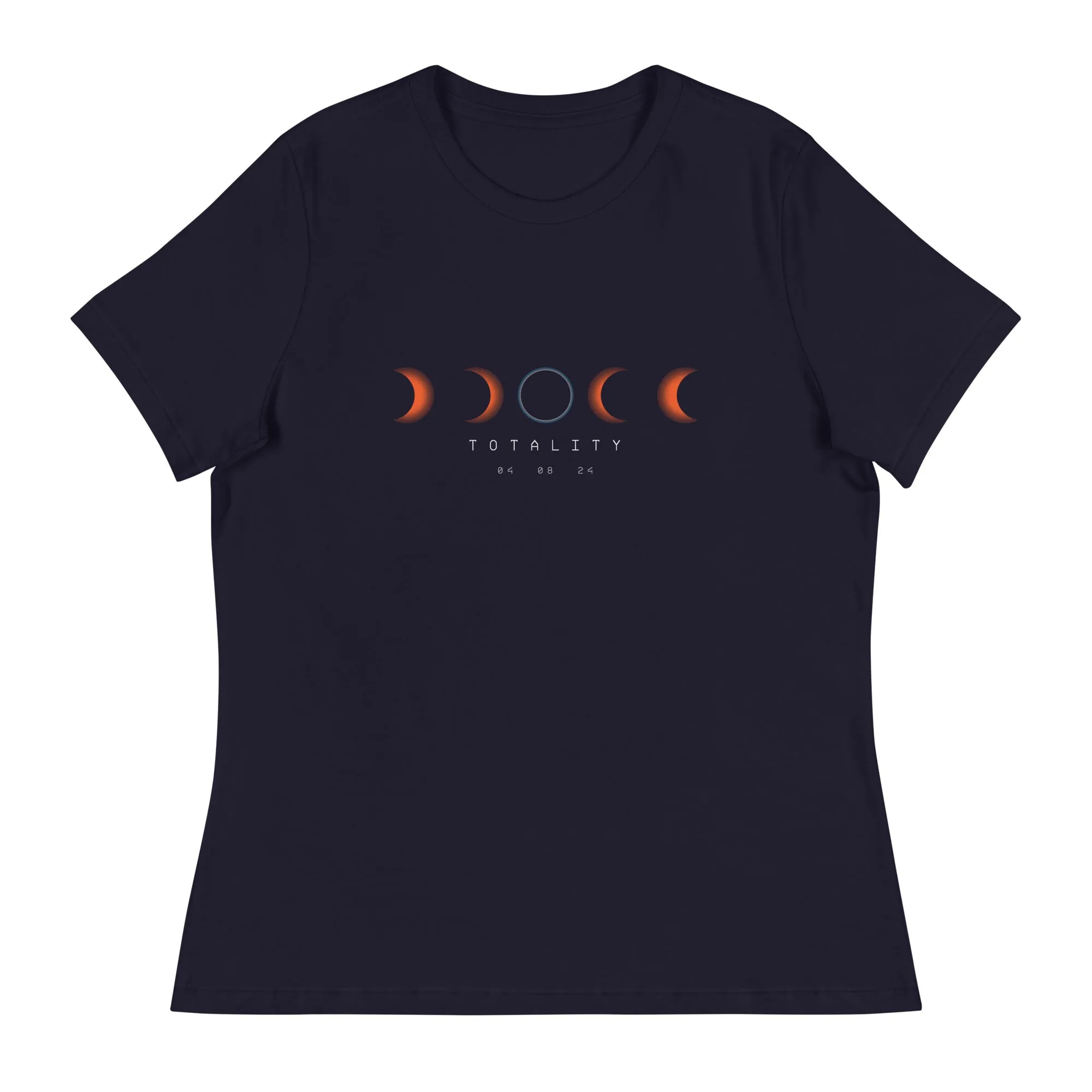 "TOTALITY" Solar Eclipse 2024 Women's Relaxed T-Shirt