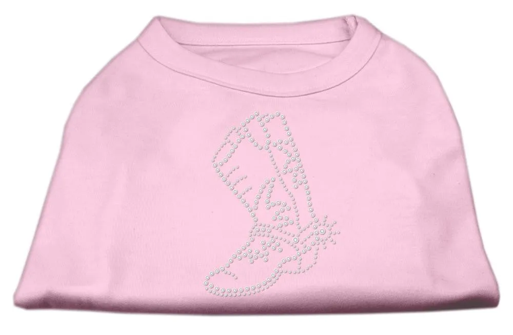 Rhinestone Boot Shirts Light Pink XXXL (20)