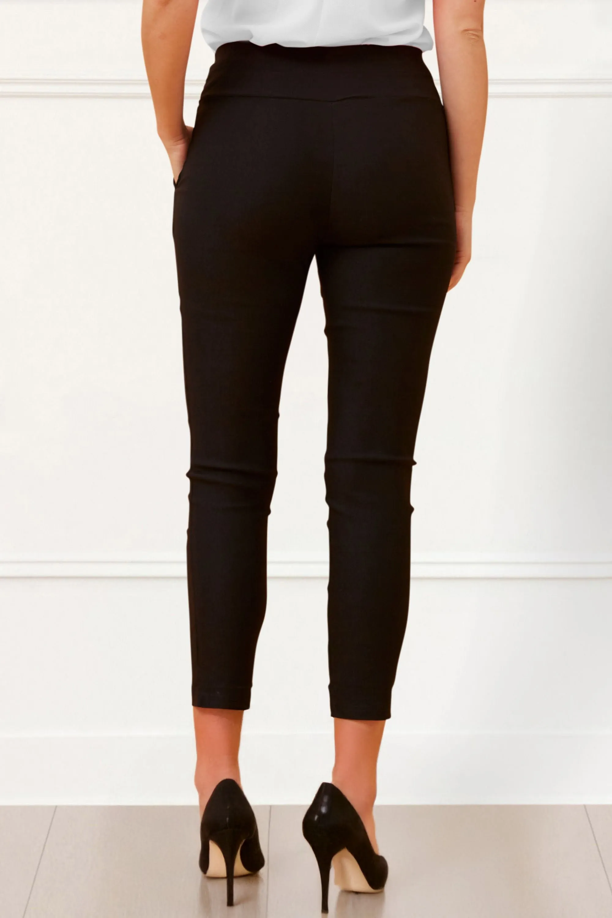Sandy Slim Fit Ankle Pants Stretch Comfortable Chic