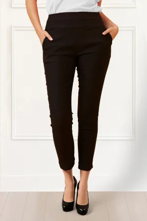 Sandy Slim Fit Ankle Pants Stretch Comfortable Chic
