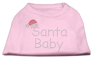 Santa Baby Rhinestone Shirts  Light Pink XXXL (20)