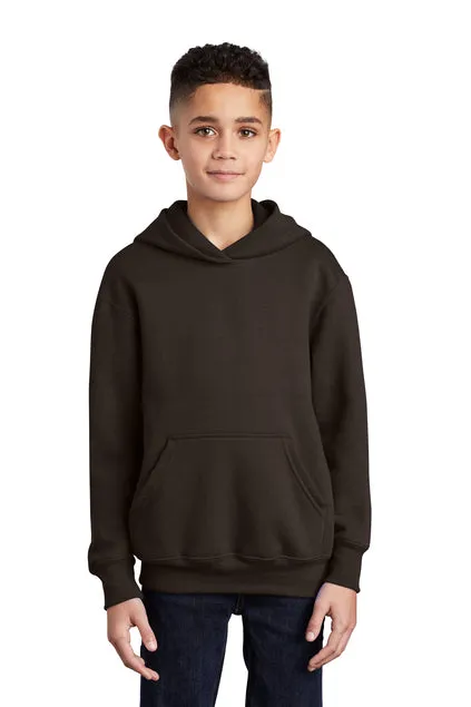 SCREEN PRINTED - PC90YH - Port & Company® Youth Core Fleece Pullover Hooded Sweatshirt