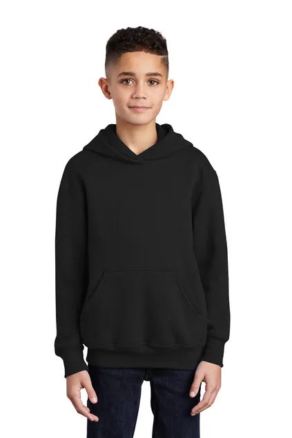 SCREEN PRINTED - PC90YH - Port & Company® Youth Core Fleece Pullover Hooded Sweatshirt