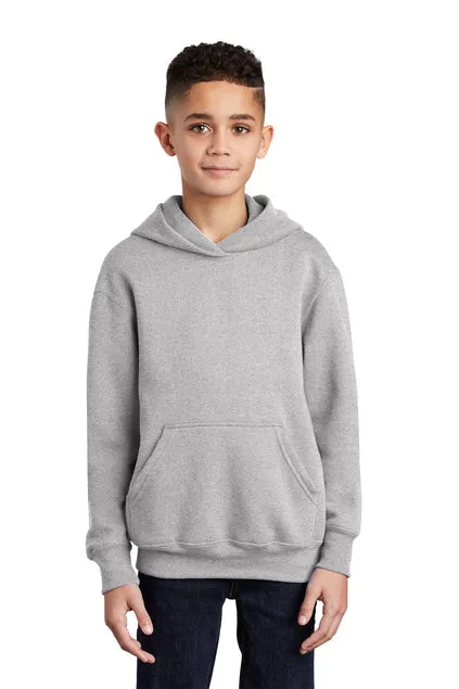 SCREEN PRINTED - PC90YH - Port & Company® Youth Core Fleece Pullover Hooded Sweatshirt