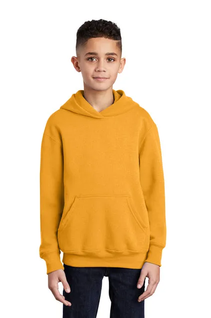 SCREEN PRINTED - PC90YH - Port & Company® Youth Core Fleece Pullover Hooded Sweatshirt