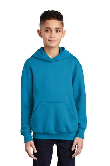 SCREEN PRINTED - PC90YH - Port & Company® Youth Core Fleece Pullover Hooded Sweatshirt