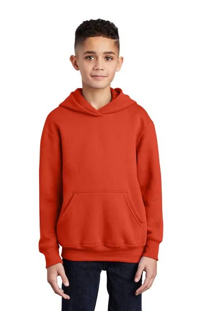 SCREEN PRINTED - PC90YH - Port & Company® Youth Core Fleece Pullover Hooded Sweatshirt