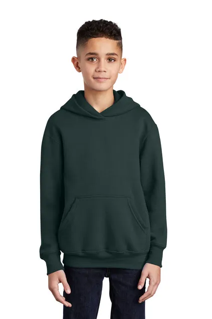 SCREEN PRINTED - PC90YH - Port & Company® Youth Core Fleece Pullover Hooded Sweatshirt
