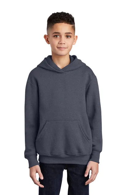 SCREEN PRINTED - PC90YH - Port & Company® Youth Core Fleece Pullover Hooded Sweatshirt