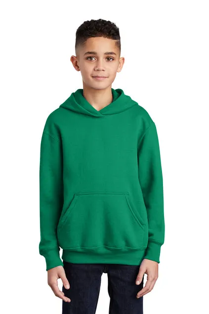 SCREEN PRINTED - PC90YH - Port & Company® Youth Core Fleece Pullover Hooded Sweatshirt