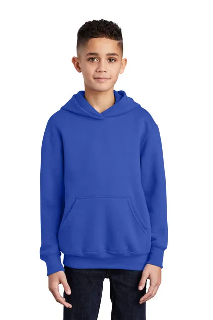 SCREEN PRINTED - PC90YH - Port & Company® Youth Core Fleece Pullover Hooded Sweatshirt