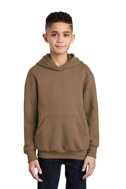 SCREEN PRINTED - PC90YH - Port & Company® Youth Core Fleece Pullover Hooded Sweatshirt