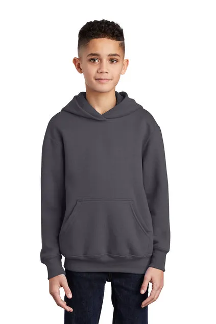 SCREEN PRINTED - PC90YH - Port & Company® Youth Core Fleece Pullover Hooded Sweatshirt