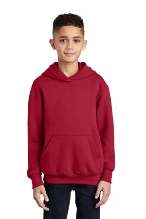 SCREEN PRINTED - PC90YH - Port & Company® Youth Core Fleece Pullover Hooded Sweatshirt