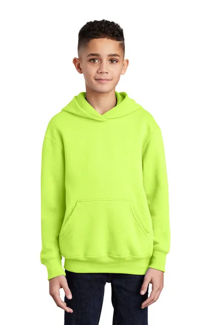 SCREEN PRINTED - PC90YH - Port & Company® Youth Core Fleece Pullover Hooded Sweatshirt