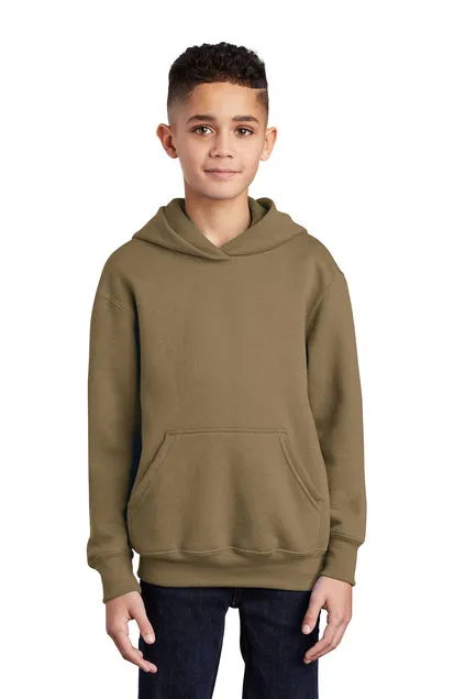 SCREEN PRINTED - PC90YH - Port & Company® Youth Core Fleece Pullover Hooded Sweatshirt
