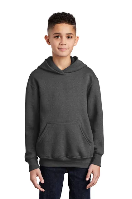 SCREEN PRINTED - PC90YH - Port & Company® Youth Core Fleece Pullover Hooded Sweatshirt