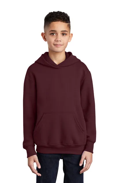 SCREEN PRINTED - PC90YH - Port & Company® Youth Core Fleece Pullover Hooded Sweatshirt