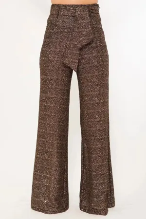 Shiny Paillette Pants