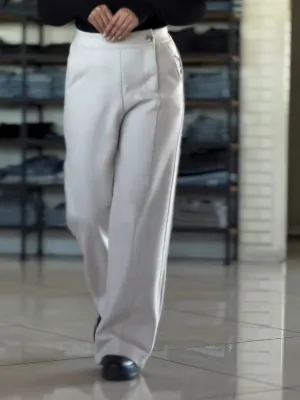 Solid Color Comfortable Straight Pants