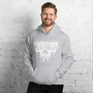 StinkBone Unisex Hoodie in White Logo