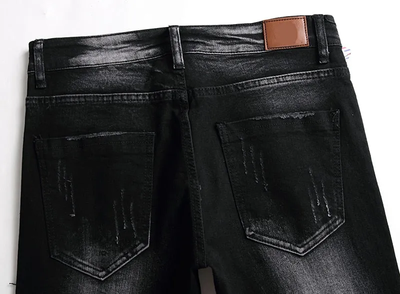 Streetwear Comfortable Men's Designer Denim Pants
